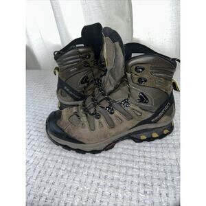 Salomon Quest 4D 2 GTX Gore-Tex Ortholite Gray Hiking Boots Mens Size 7.5